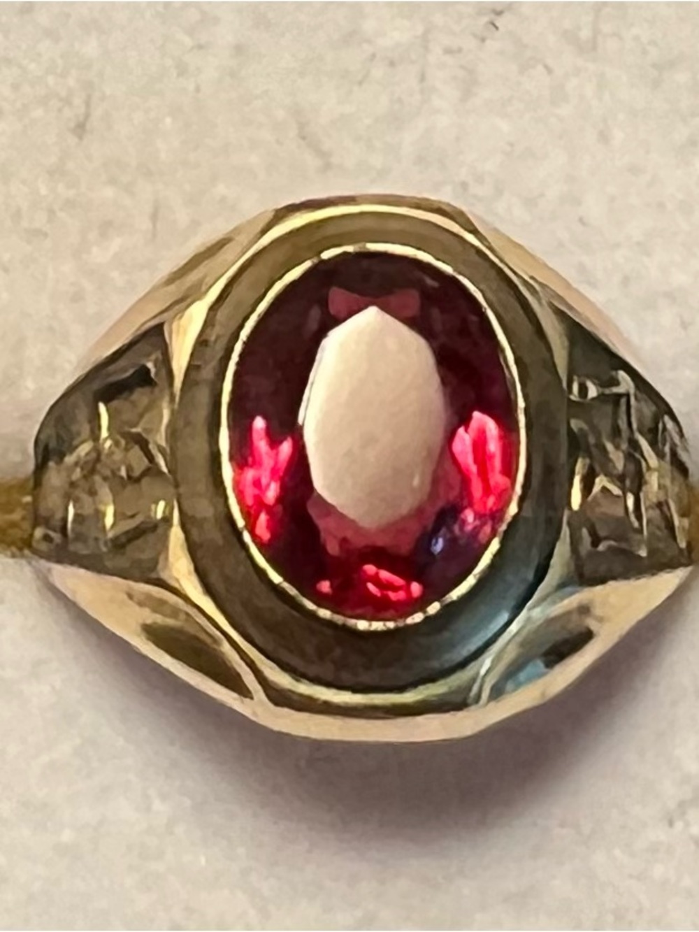 1950’s Vintage Girl Scout Ring 10K GF, Adjustable Size